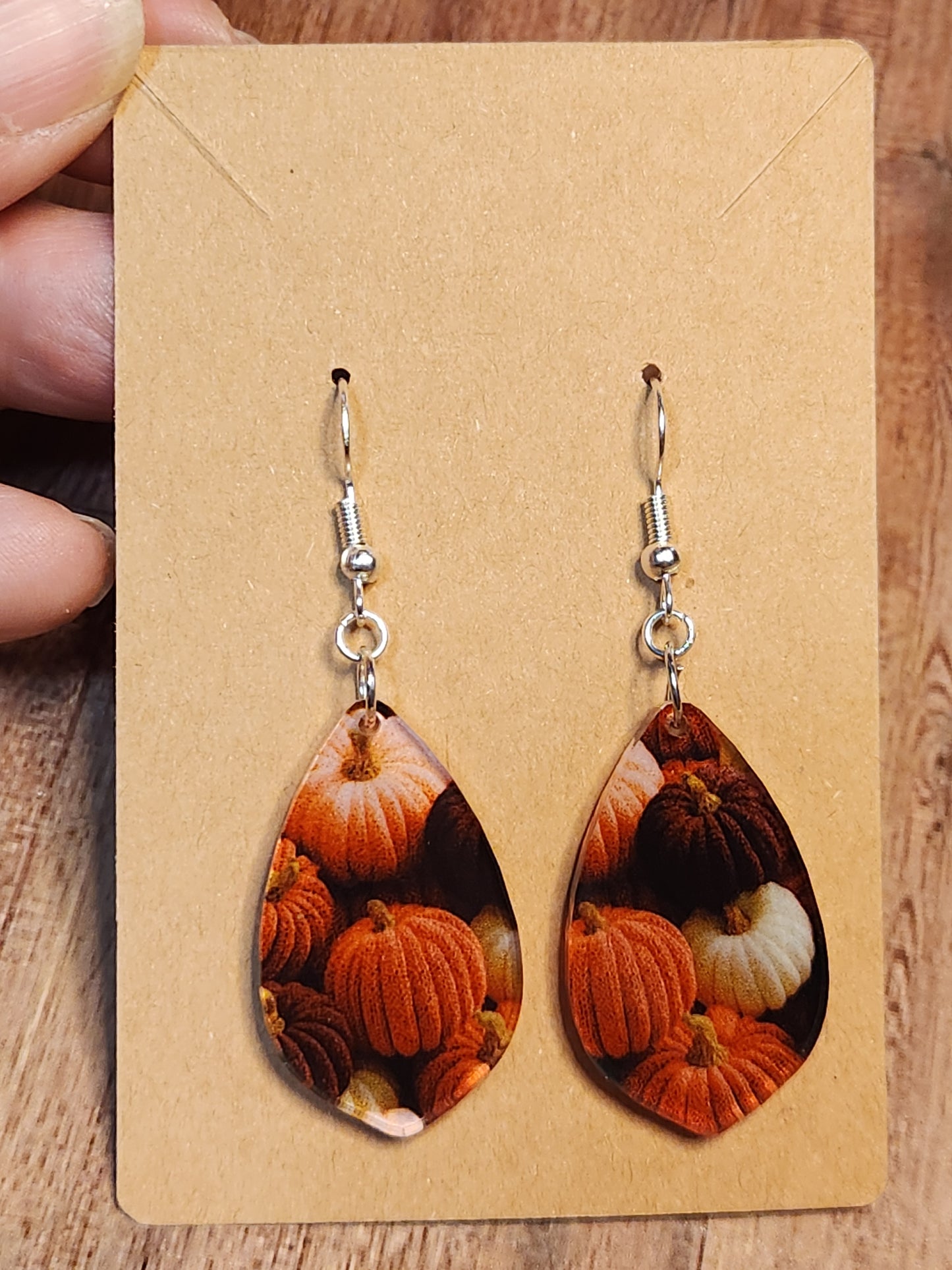 Earrings: Fall (pumpkin patch)