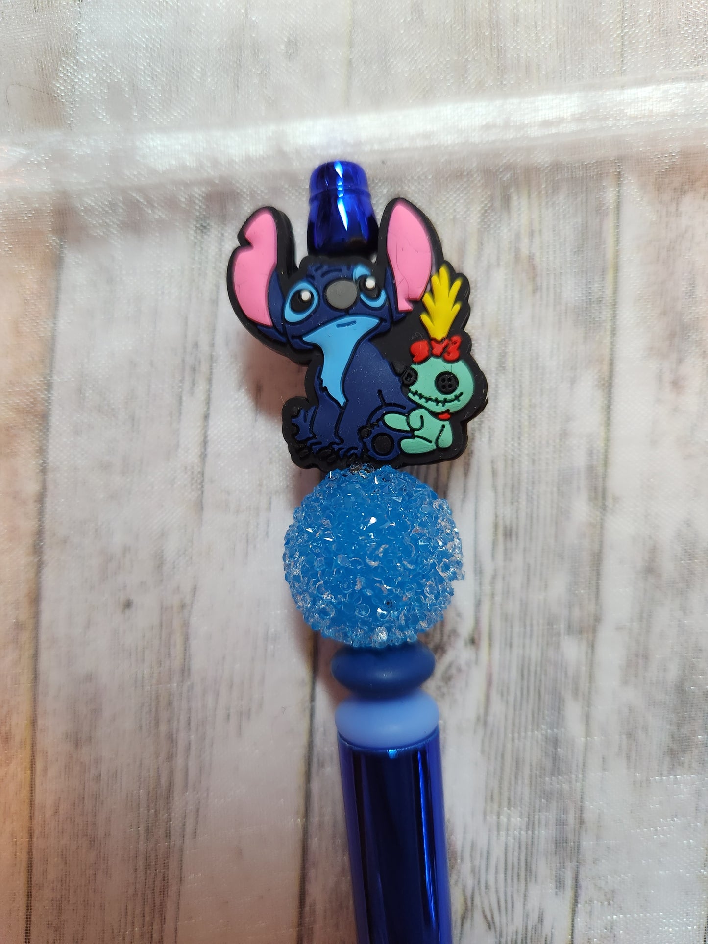 Beaded Pen: Stitch and doll