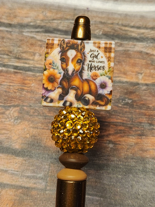 Beaded Pen: Just a girl who loves horses