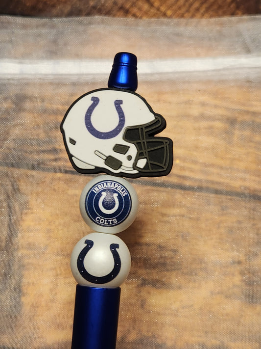 Beaded Pen: Indianapolis (Colts, Football)