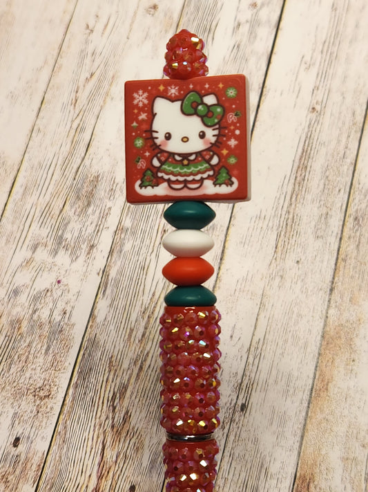 Beaded Pen: Winter (Hello Kitty Christmas)