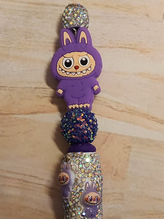 Beaded Pen: Labubu (Purple)