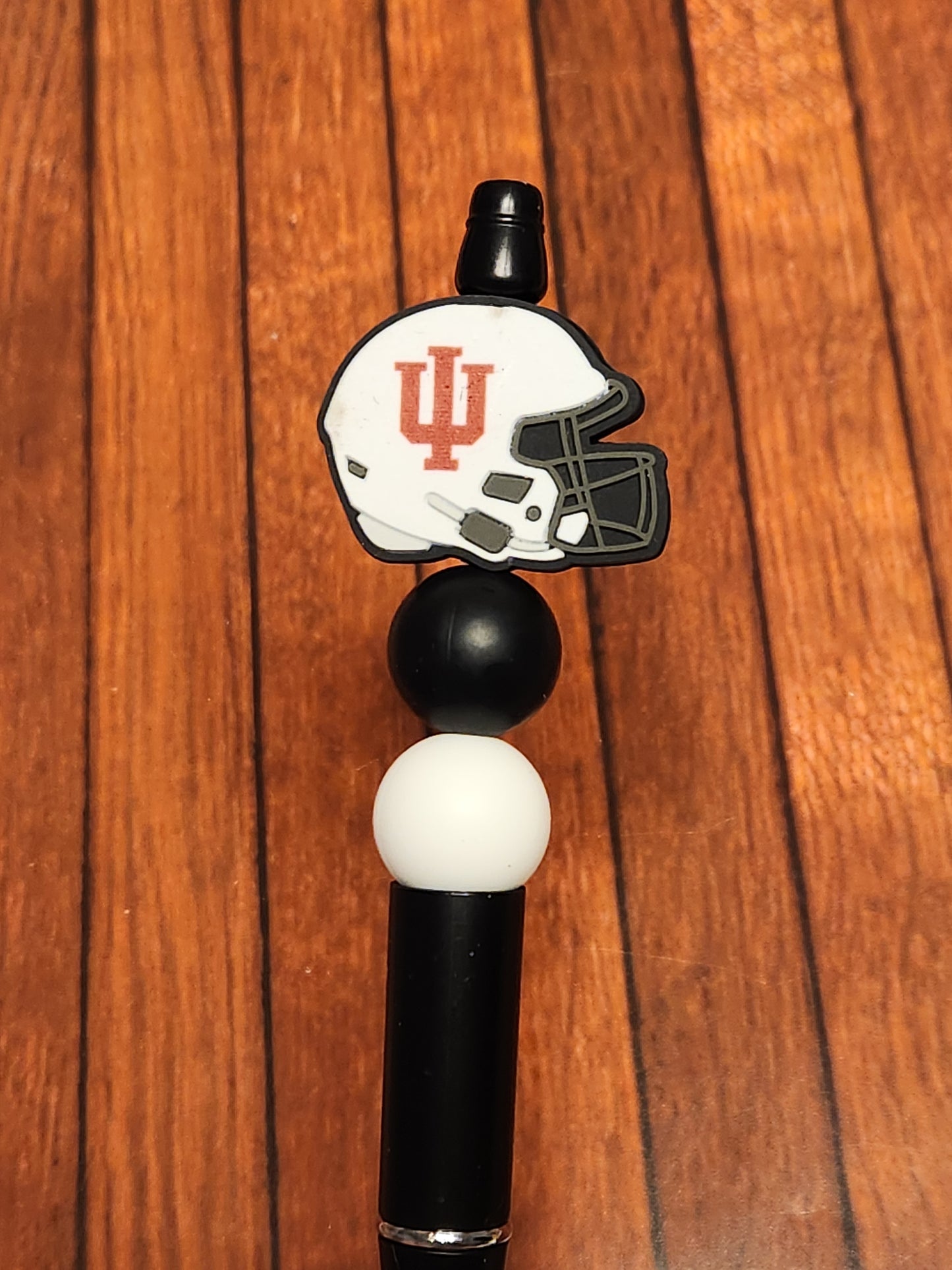 Beaded Pen: Indiana (football,black)