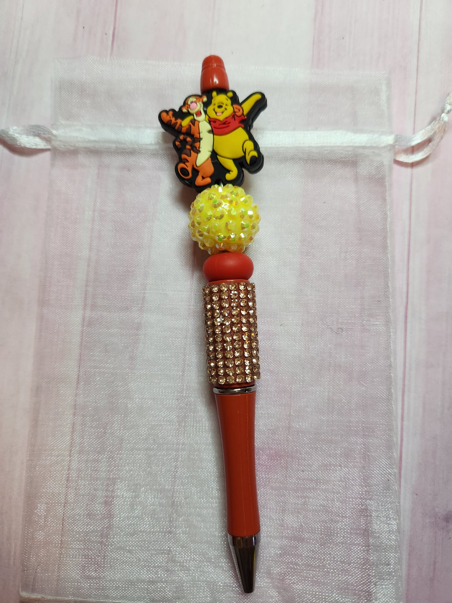 Beaded Pen: Pooh and Tiger