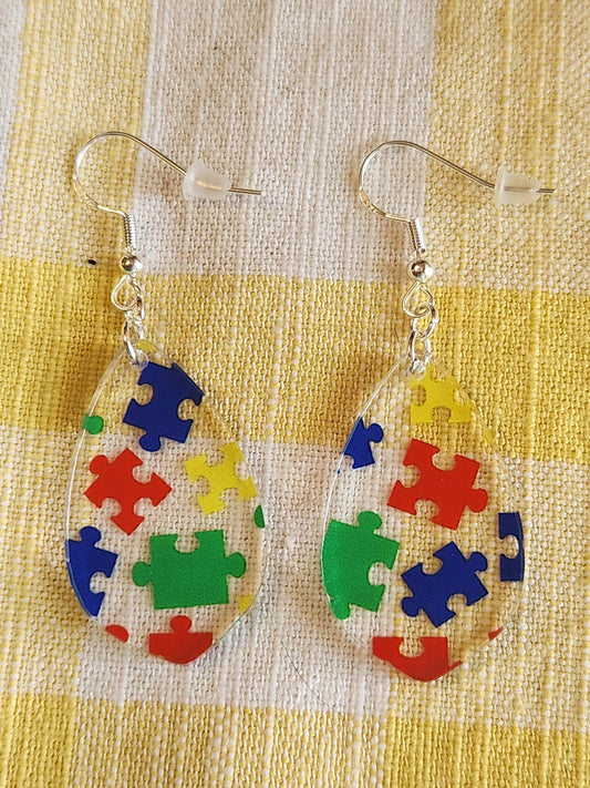 Earrings: Autism Awareness