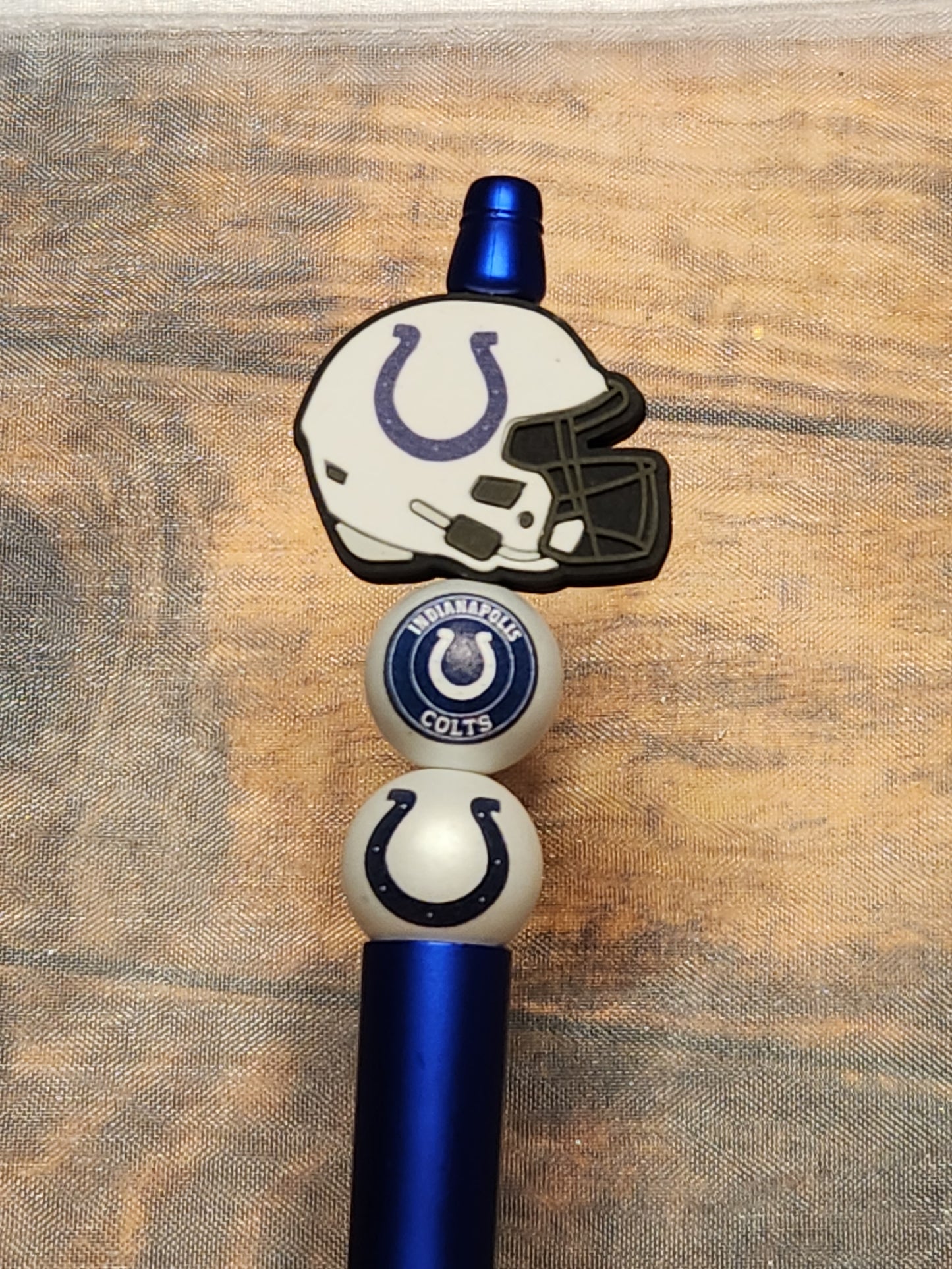 Beaded Pen: Indianapolis (Colts, Football)