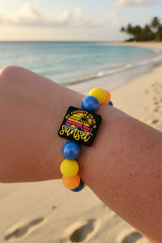 Wristlet: Summer (My favorite color is sunset)