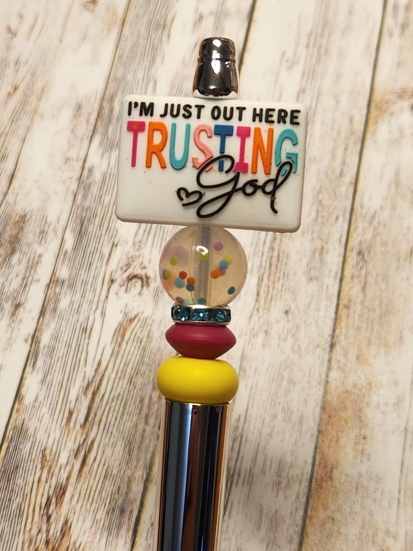 Beaded Pen: Faith (Trusting God)