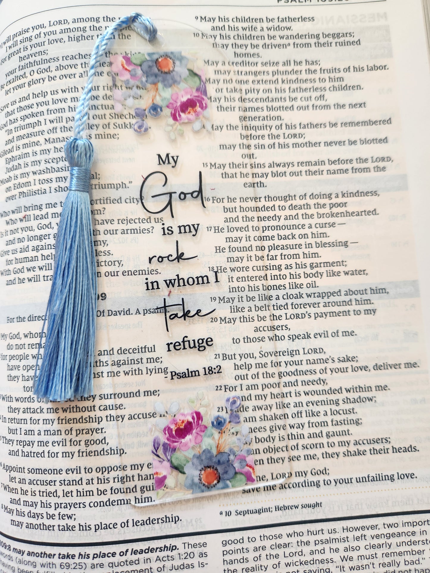 Faith Bookmarks: My God is a rock