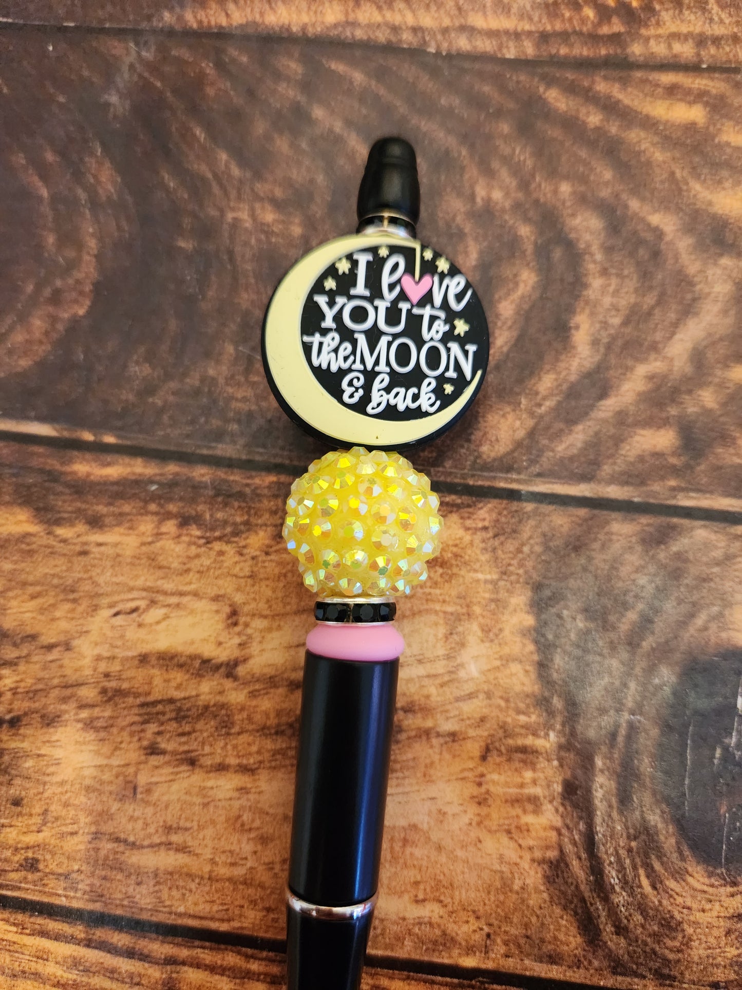 Beaded Pen: I love you to the moon and back