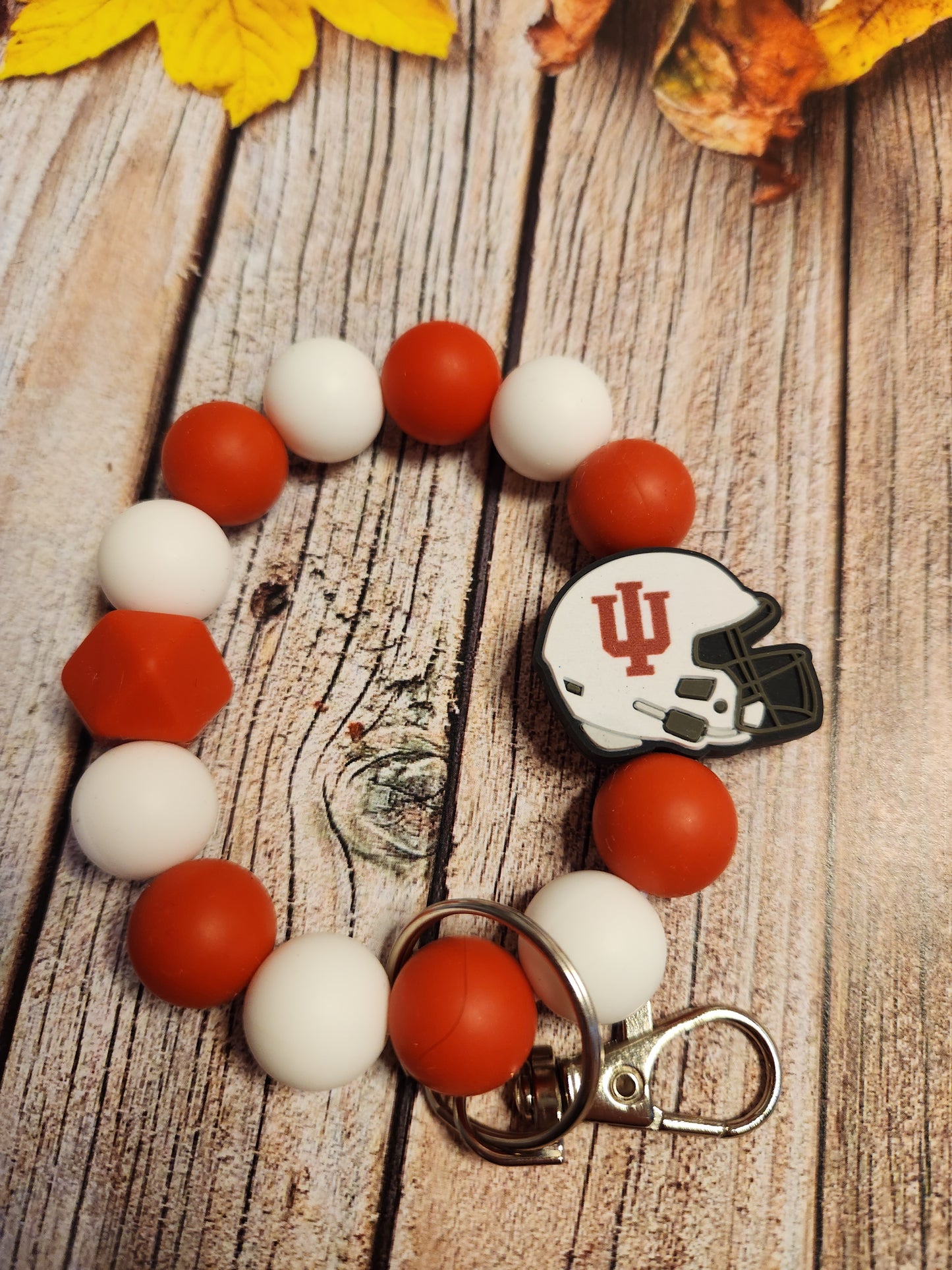 Wristlet: Hoosiers (football, no spacers)