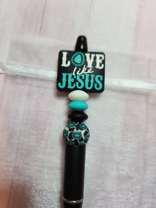 Beaded Pen: Faith (Love Like Jesus)