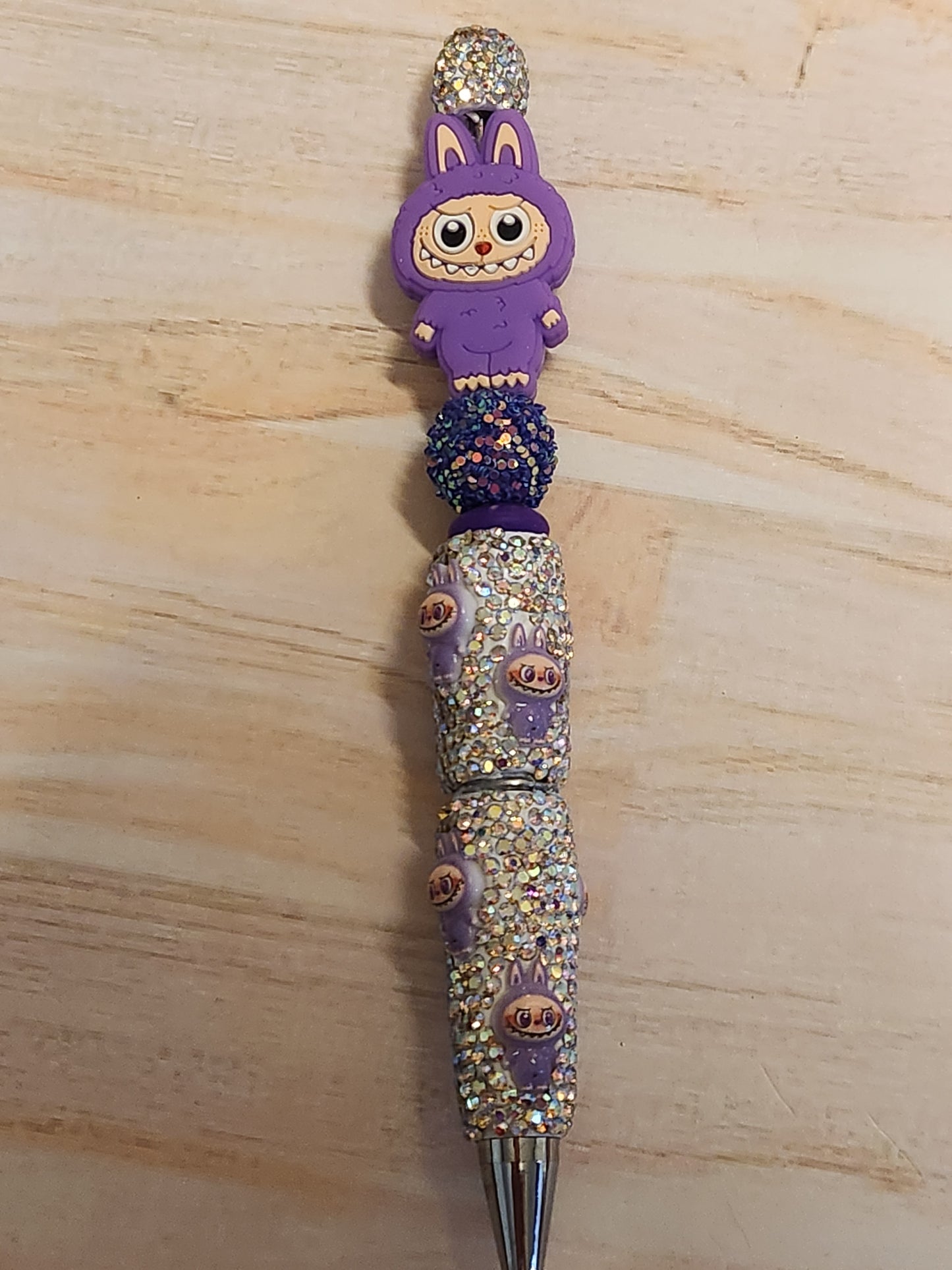 Beaded Pen: Labubu (Purple)
