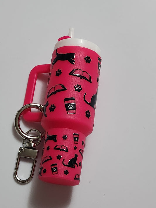 Chapstick Tumbler: Cats and books