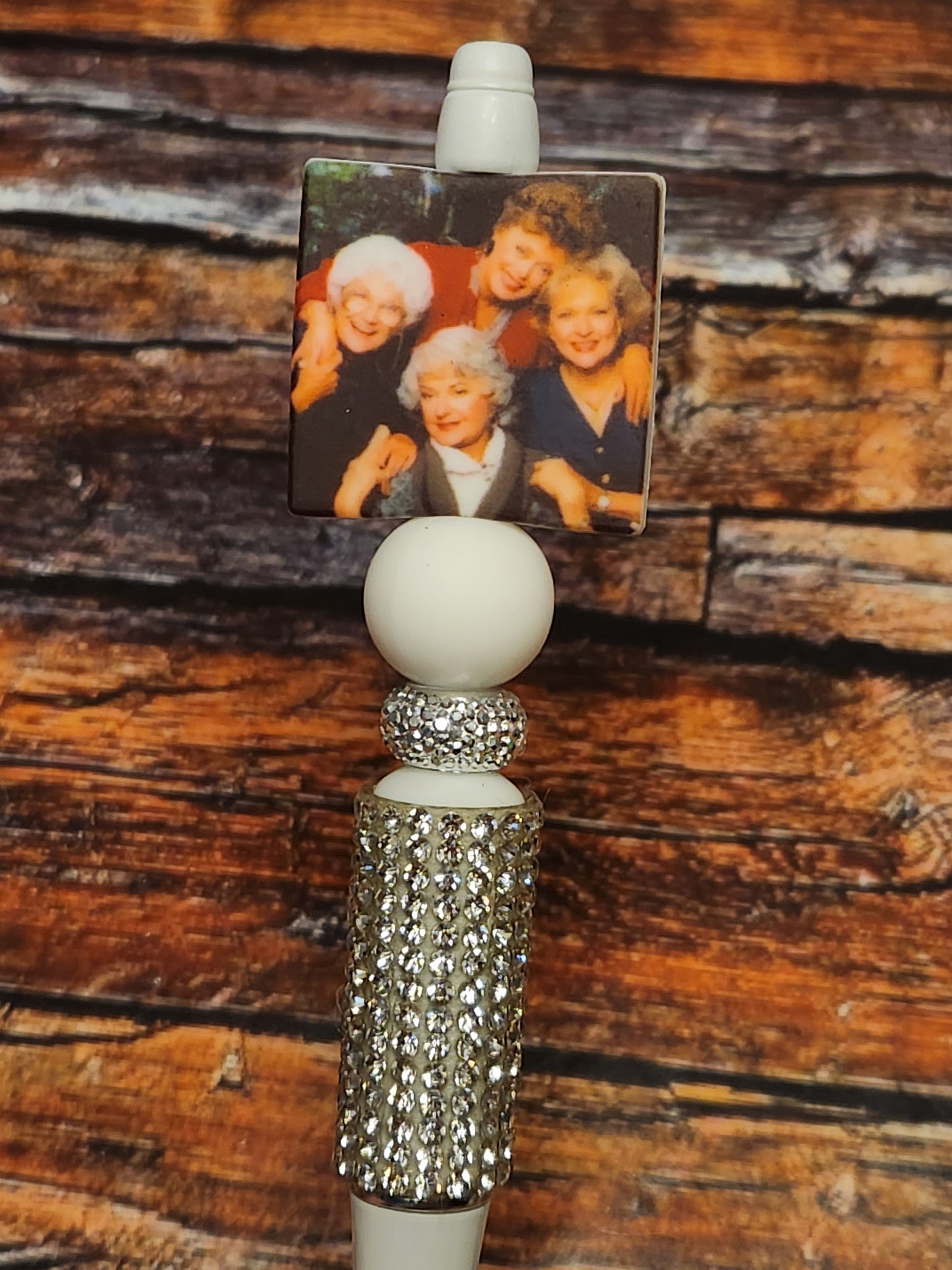 Beaded Pen: Golden Girls (Silver)