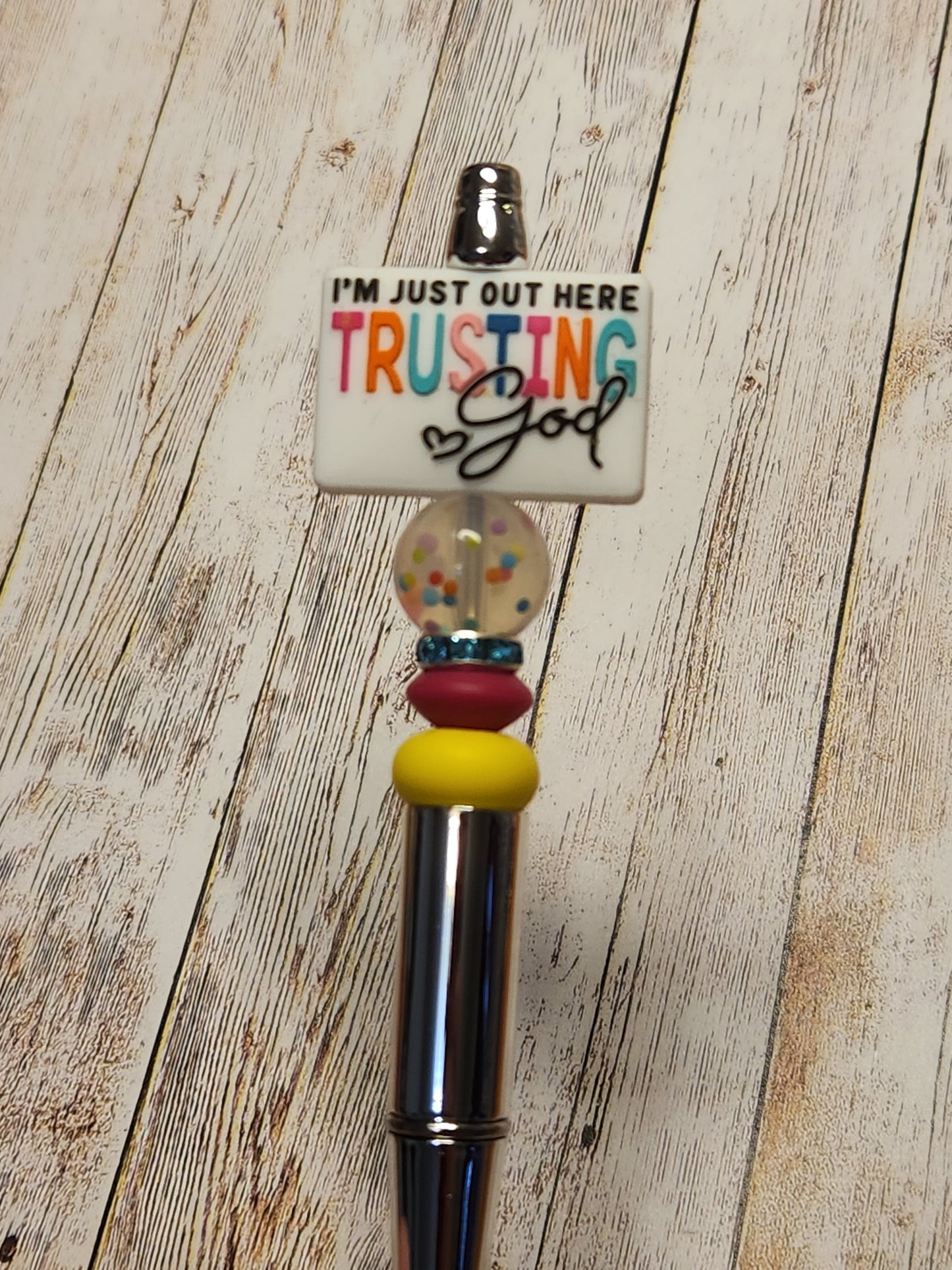 Beaded Pen: Faith (Trusting God)