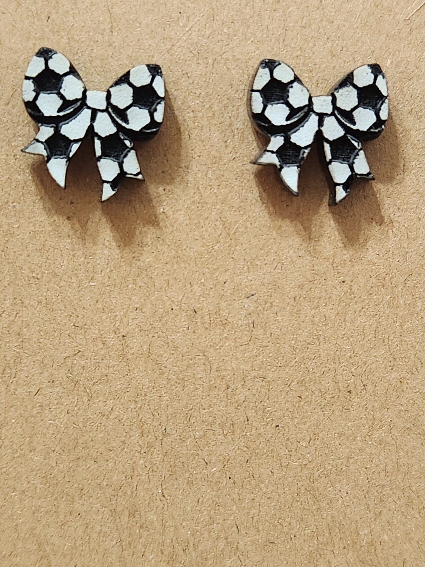 Stud Earrings: Soccer